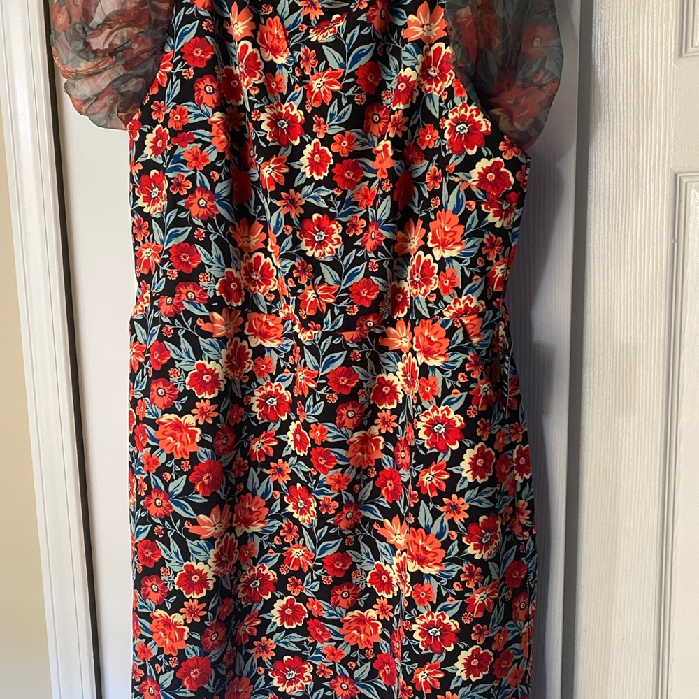 Torrid Mini High Neck Puff Sleeve Dress